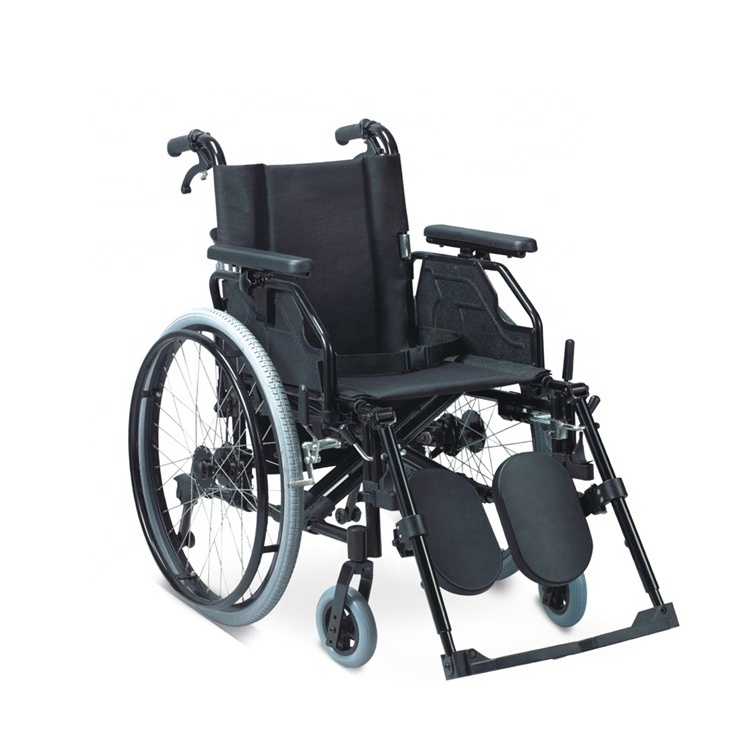 European style handicap portable quick release axle wheelchair