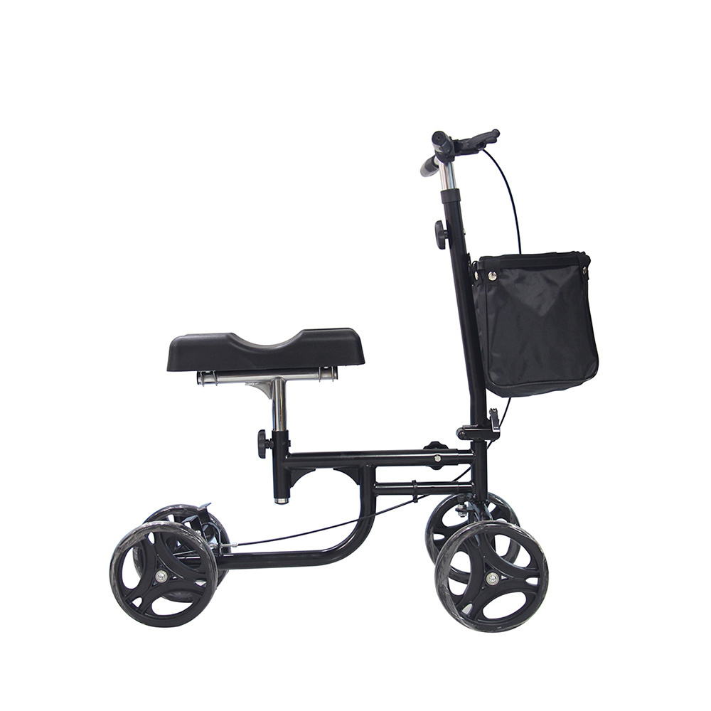 single leg Mobility Scooter adjustable height 4 wheels Knee walking aids knee walker