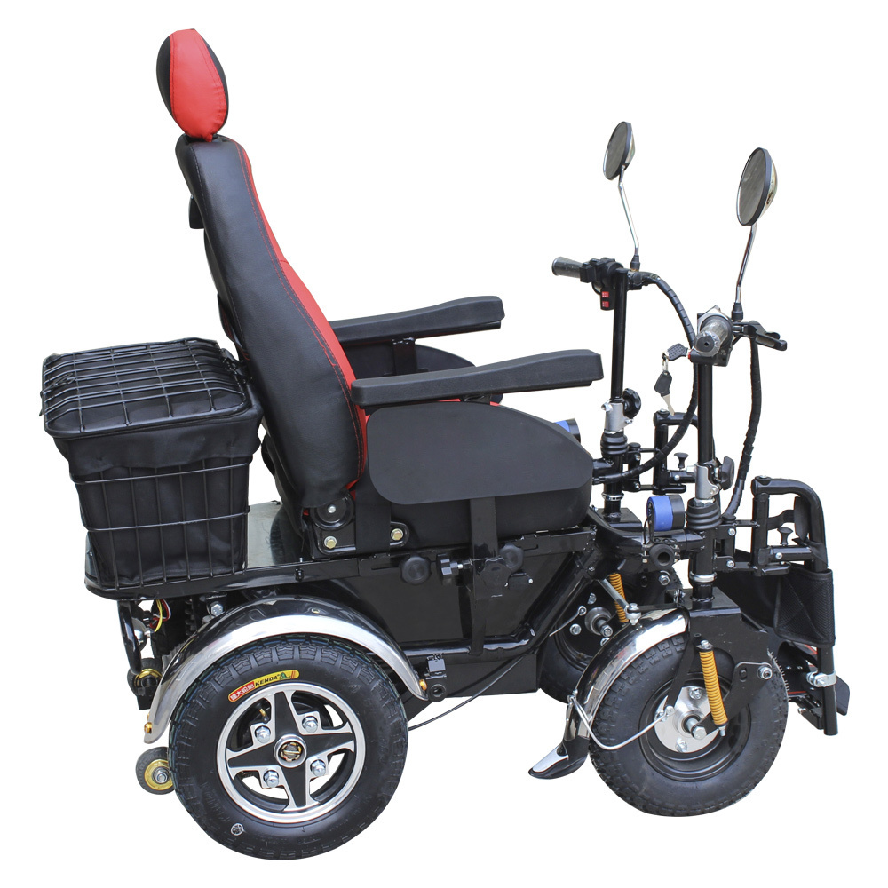 full reclining 200kg weight capacity electric lying down outdoor wheelchair with 48V 20AH lead-acid Battery