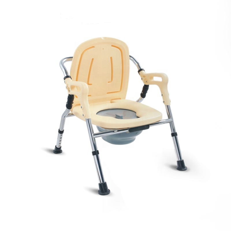 Disable Portaable Folding Bedside Handicapped Adult Toilet Potty Portable Commode Chair Elevated Seat