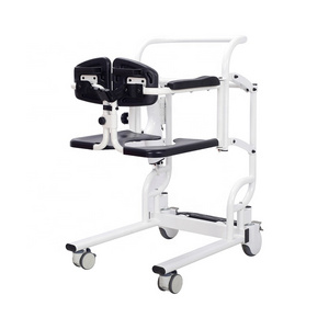 Multifunction Bathroom Shower Electric Transfer Wheelchair Lifting Commode Toilet Chair