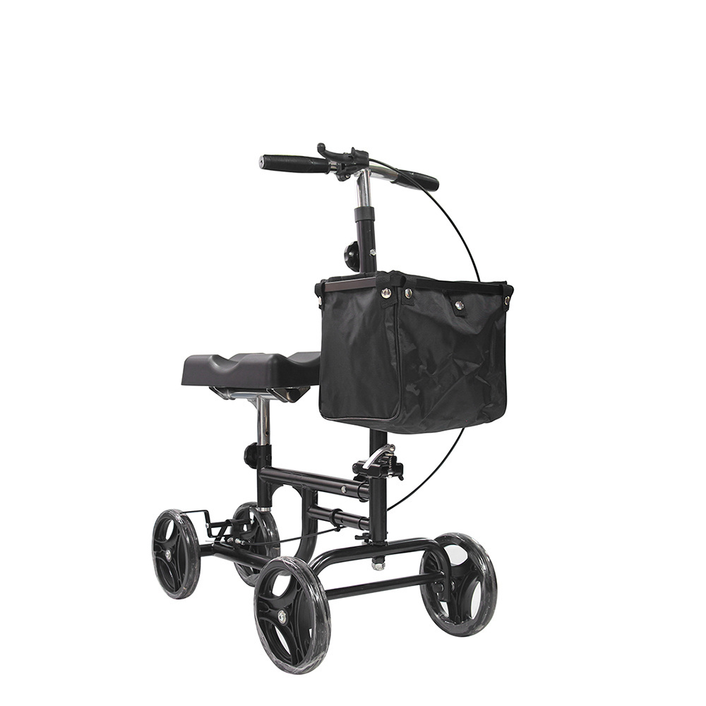 single leg Mobility Scooter adjustable height 4 wheels Knee walking aids knee walker