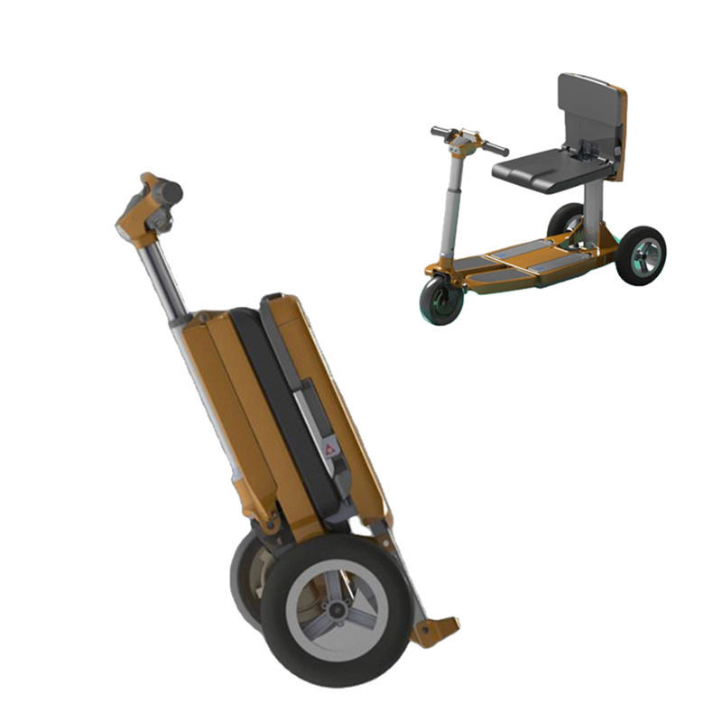 Portable lightweight folding three four wheels disabled electric mobility scooter for Adult