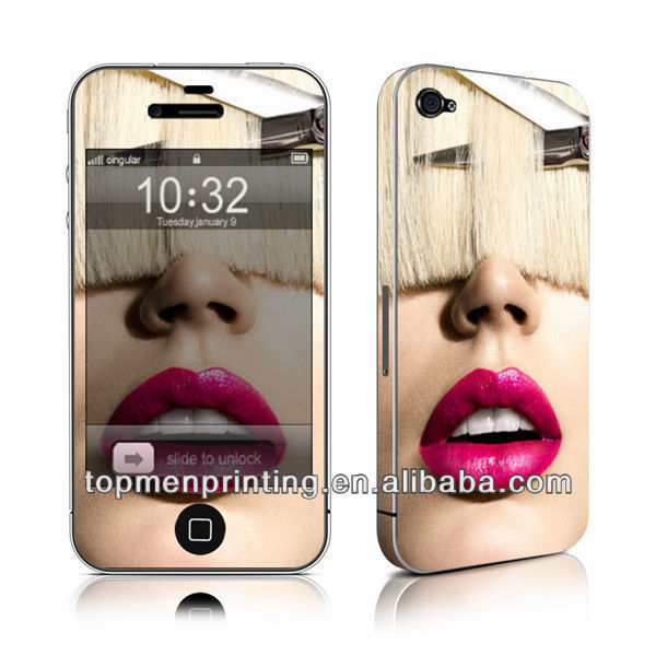 High quality anti radiation 3D side stickers for mobile phone