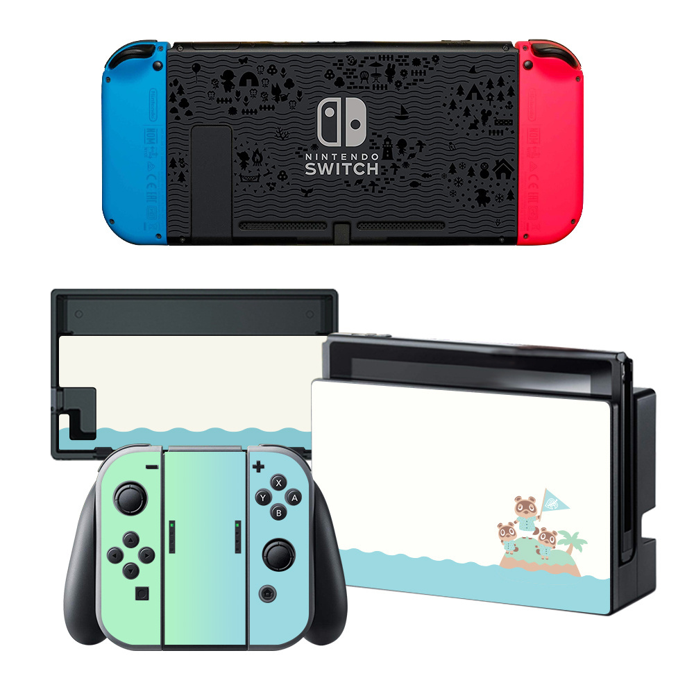 Vinyl Screen Skin Animal Protector Stickers for Nintendo Switch NS Console with Controller and Stand Holder Skins