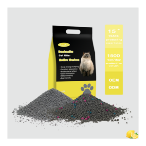 Simba & Bella 100% biodegradable and plain washable 1-4 mm Supplier OEM/ODM Sand  Activated Carbon Cat Litter Bentonite