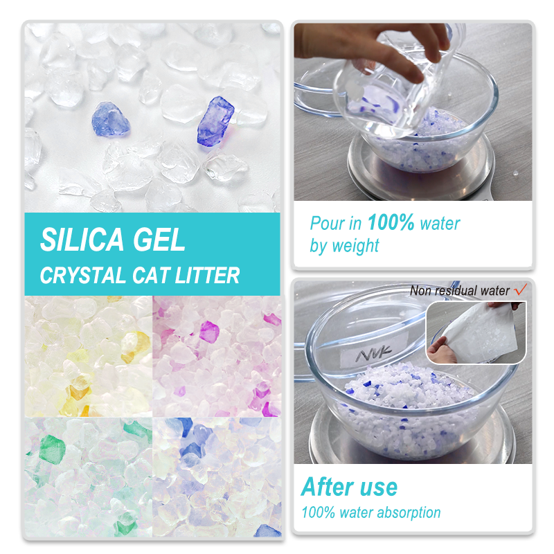 New BSCI Cat Litter Wholesale Factory OEM Dust-Free Deodorization Premium Silica Gel Cat Litter