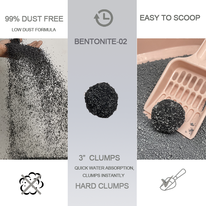 Simba & Bella 100% biodegradable and plain washable 1-4 mm Supplier OEM/ODM Sand  Activated Carbon Cat Litter Bentonite