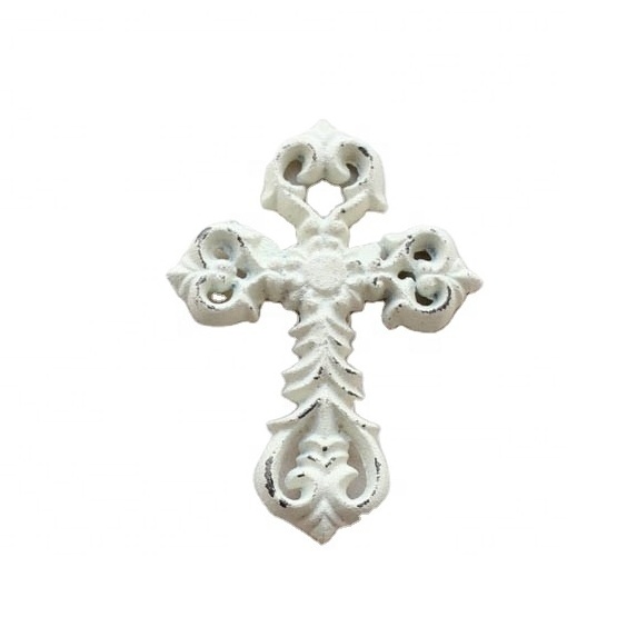 2024 New Metal Decorative Ornamental Cast Iron Wall Cross For Home Decor