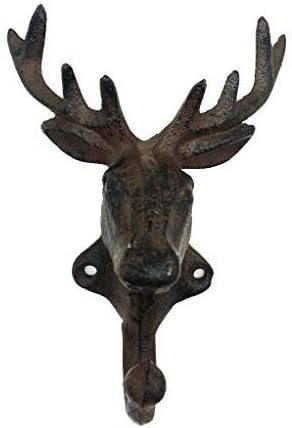 rustic cast iron coat key hook clothes rack with hook wall hanger for living room bathroom