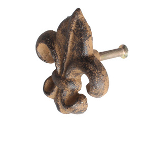 2024 Fleur De Lis Cast Iron Rustic Cabinet Door Drawer Pull Handle Knob