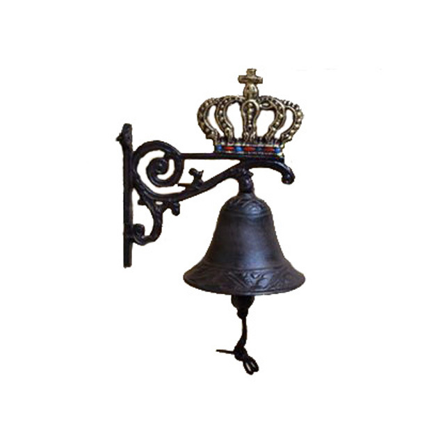 Handmade Iron Casting Crown Door Hanging Bells