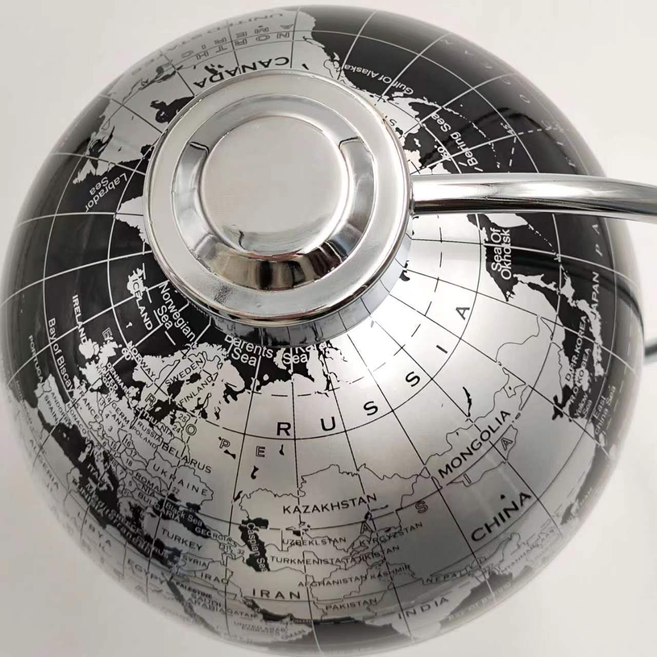 NHSUNRAY Magnetic Levitation Floating Globe 8'' Levitation Rotating Ball LED Illuminated World Map Earth for Desktop Office Home