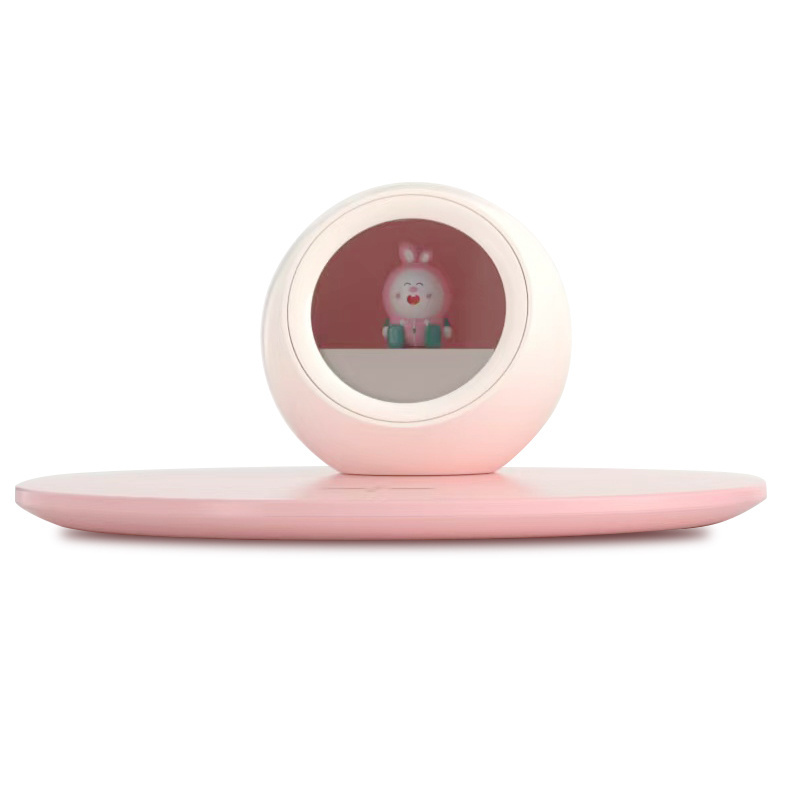 Custom doll 3 in 1 portable 10W wireless charger equipped with cute doll LED lights and adjustable night lights