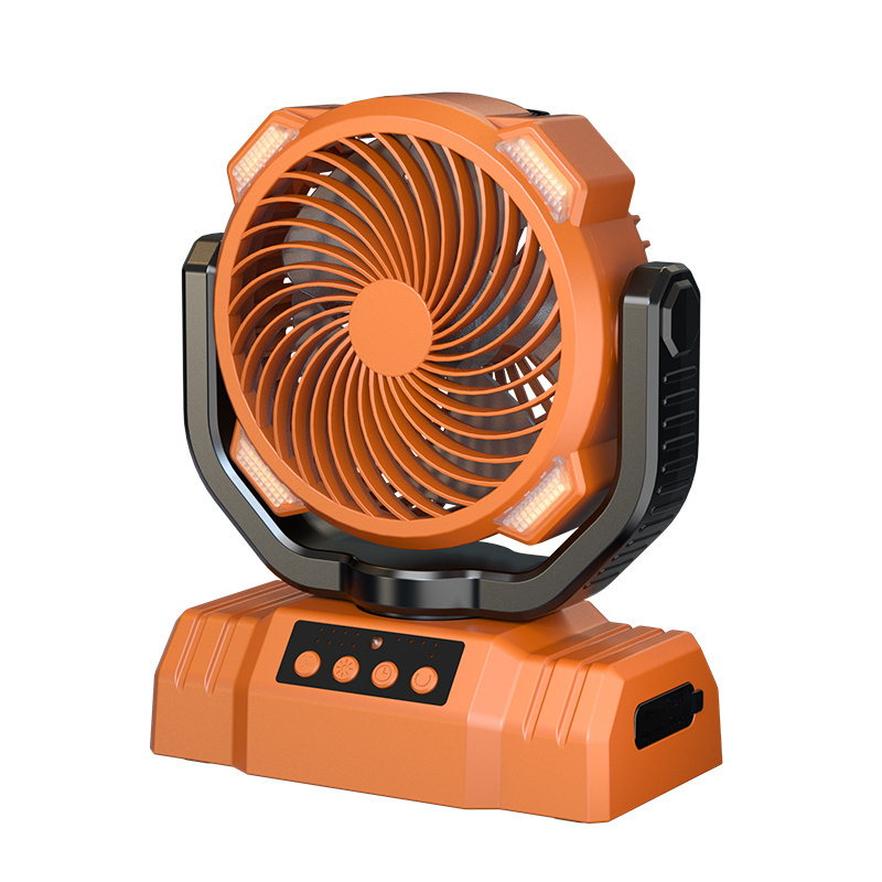 NEW bestselling product is an outdoor fan with LED camping lights The fan can be connected to a data cable to charge your phone