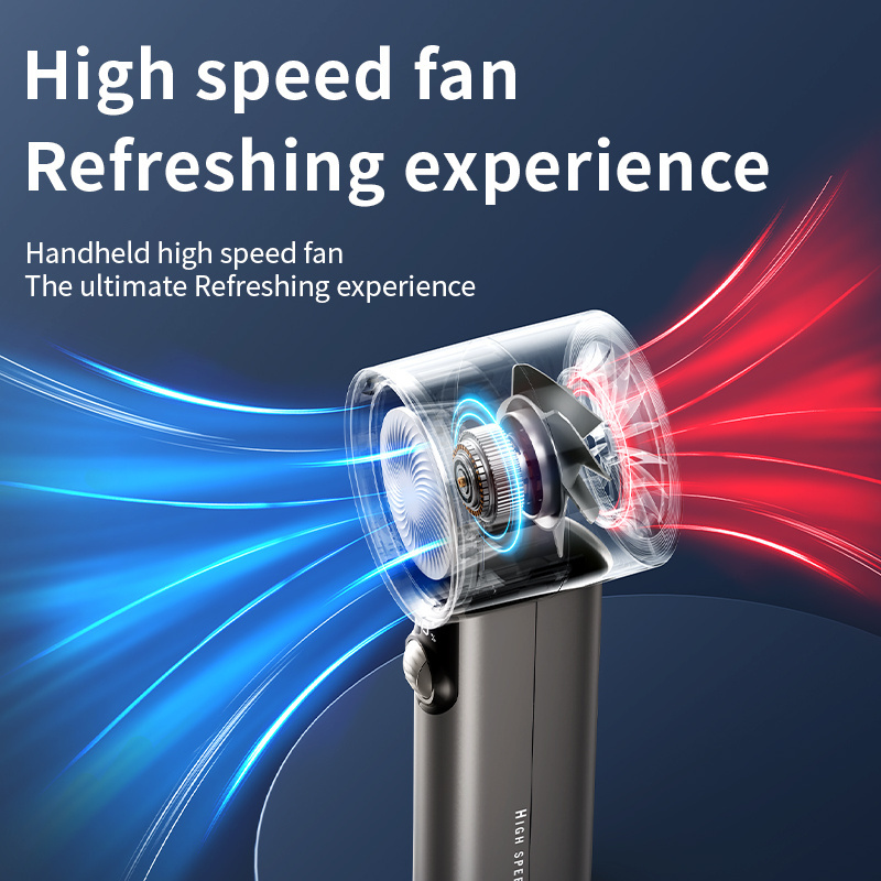 2024 Summer New Mini Fan 3600mAh Speed Endless Speed Brushless Motor Fast Charging High-speed Handheld Fan