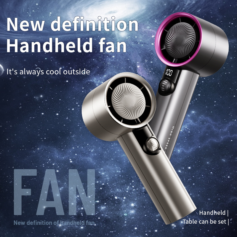 2024 Summer New Mini Fan 3600mAh Speed Endless Speed Brushless Motor Fast Charging High-speed Handheld Fan