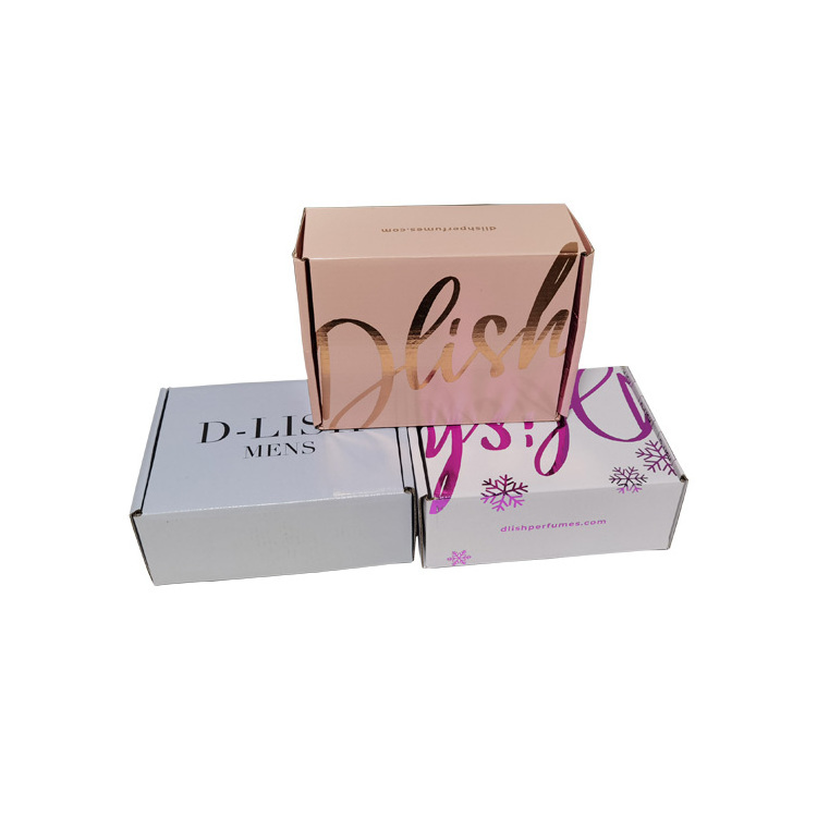 Small Box Packaging Business Luxury Corrugated Mail Shipping Mailer Rectangle Gift White Boxes For Packaging