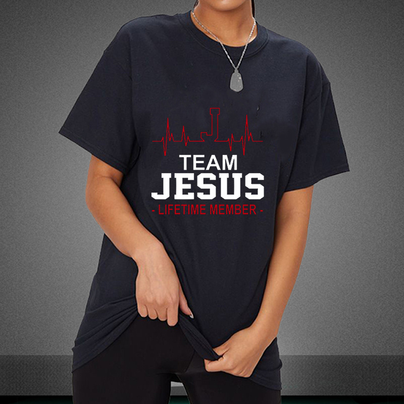 wholesale team jesus DTF iron on transfer for t-shirt