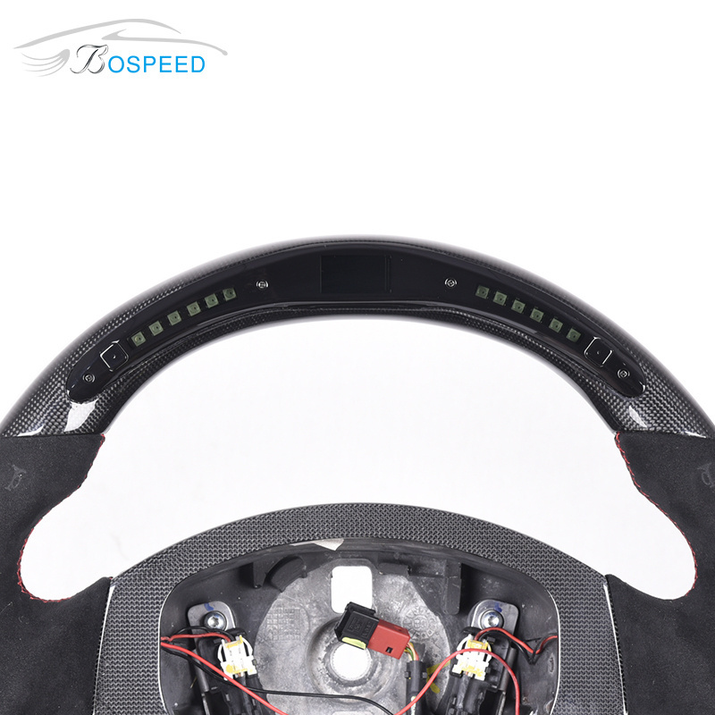 New Design LED Carbon Fiber Racing Car Steering Wheel For Ferrari F430