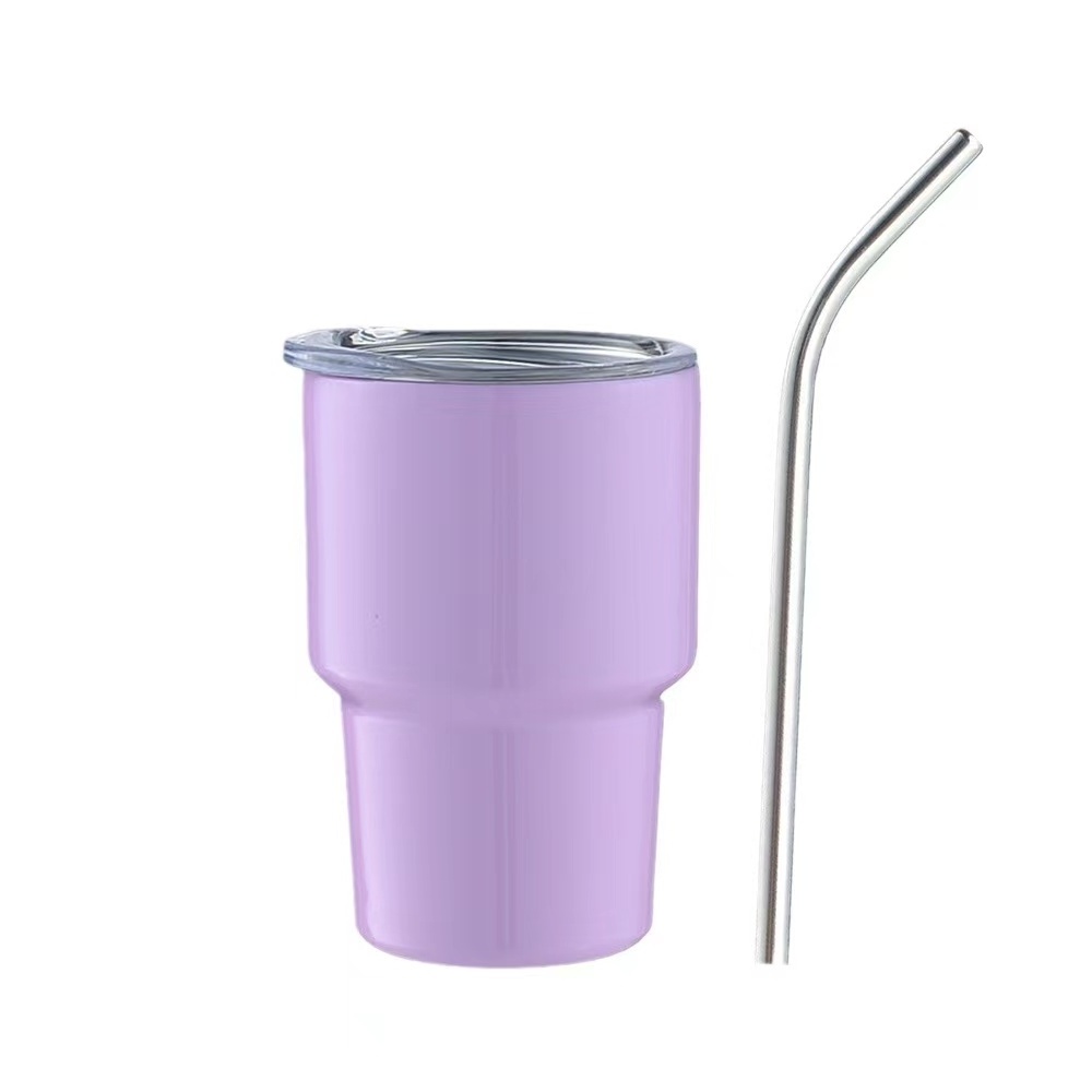 Topnovo USA Hot Sale 2oz 3oz Mini Tumbler Vacuum Stainless Steel Cup Double Wall SublimationTumbler Shot Glass with Straw Lid