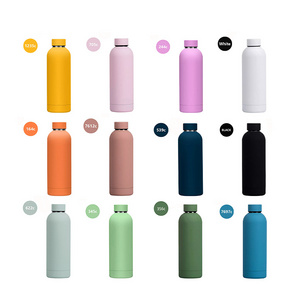 Topnovo Double Wall Eco-Friendly 18/8 Stainless Steel Sports Water Bottle 750ml Insulated Narrow Mouth Flask Sports Bottle