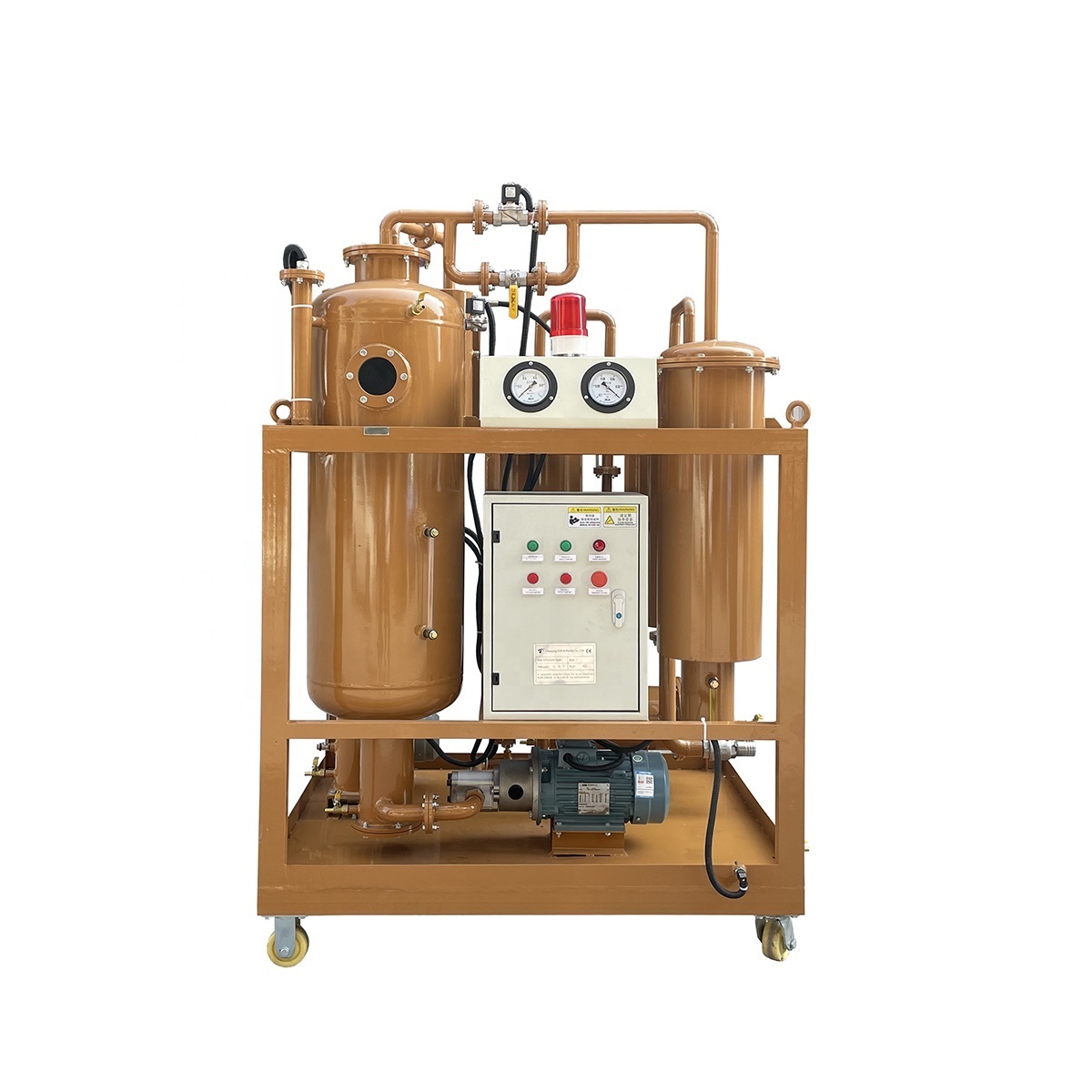 Easy movable hydraulic oil filtration machine flushing fraction impurities/ portable oil purifier