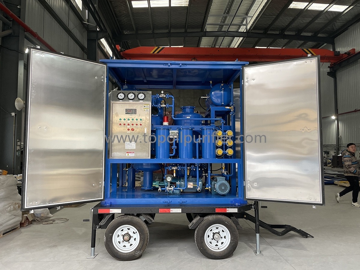 Series ZYD-I Mobile Double Vacuum Transformer Switch Insulating Oil Filtration and Regeneration Machine