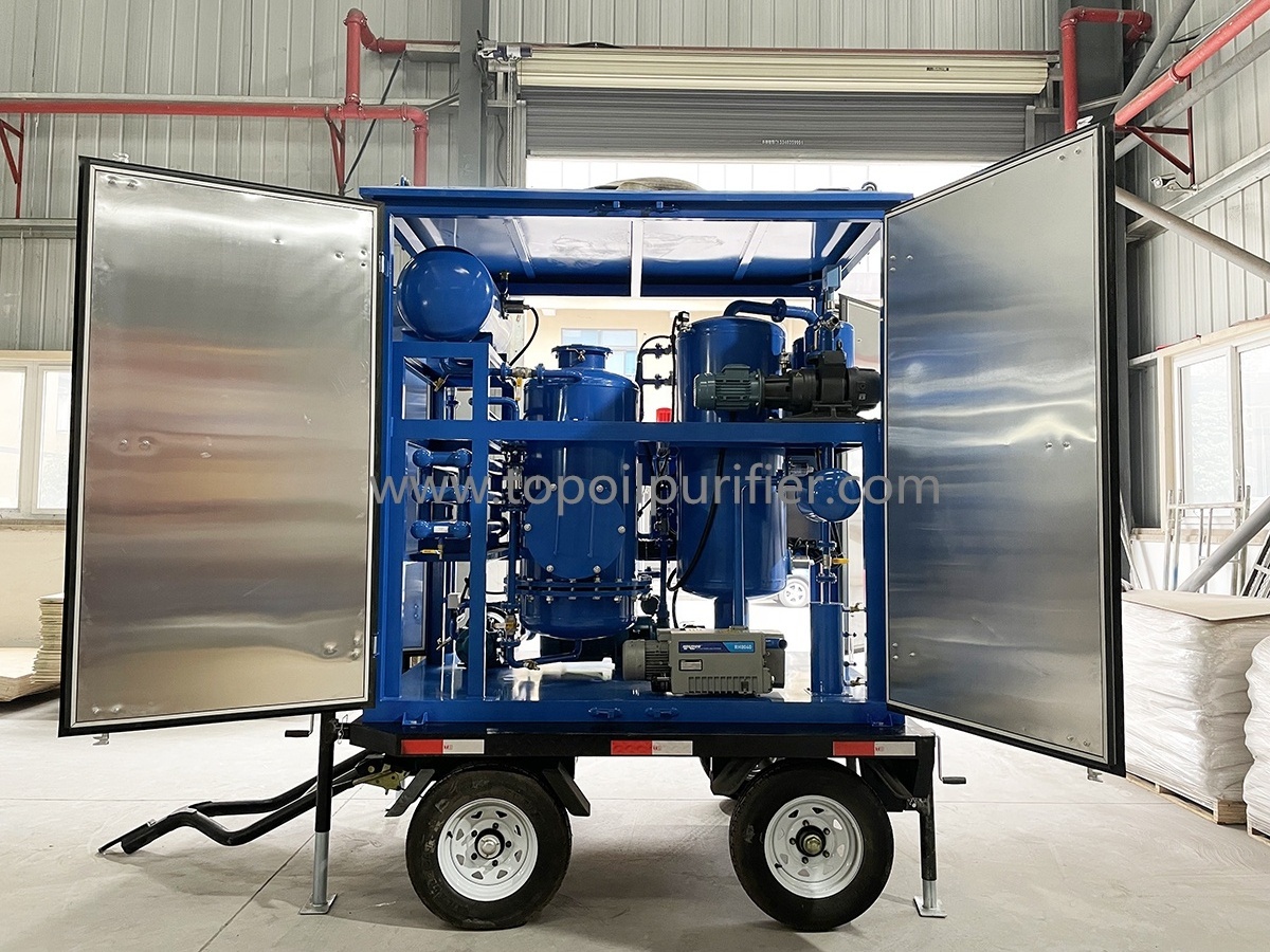 Series ZYD-I Mobile Double Vacuum Transformer Switch Insulating Oil Filtration and Regeneration Machine