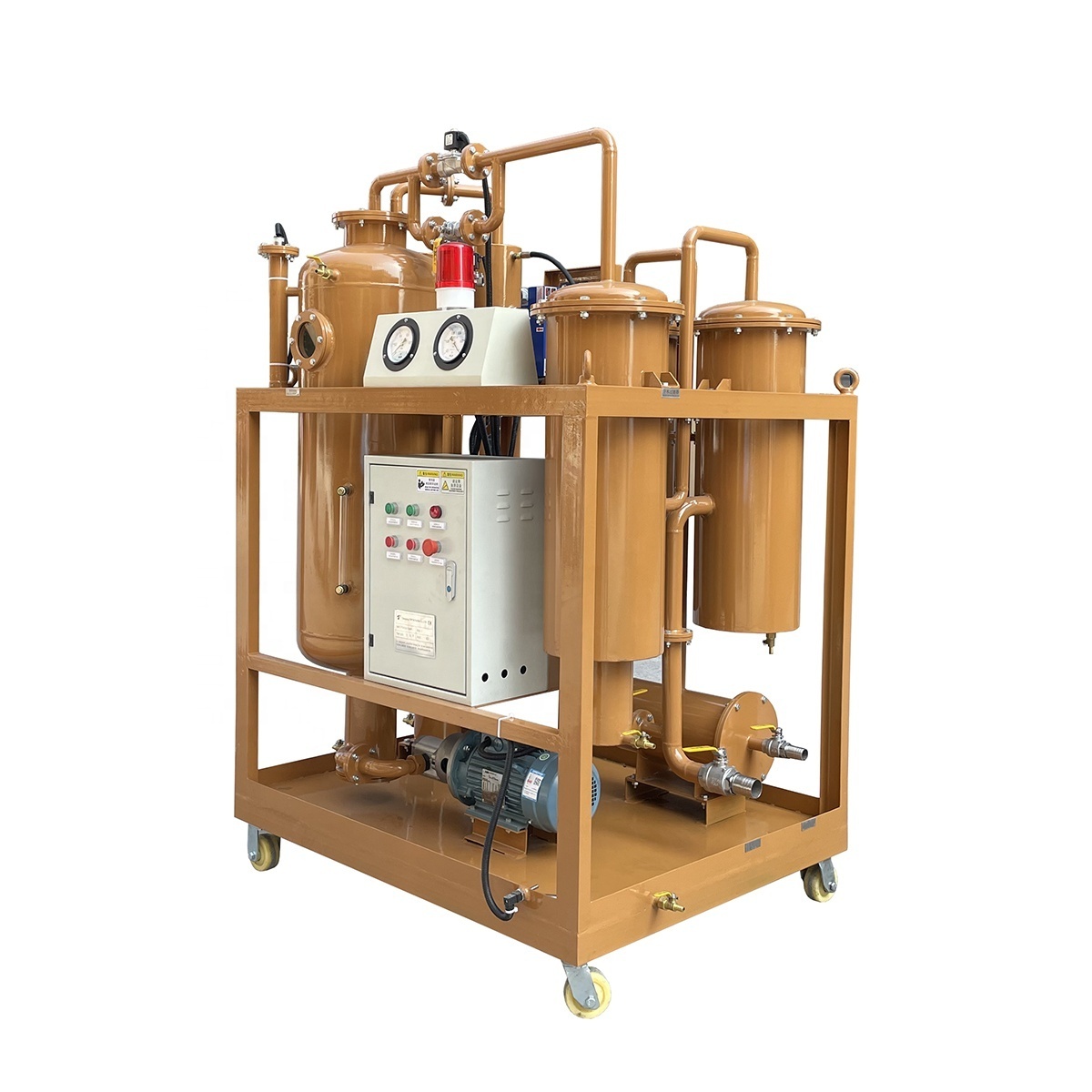 Easy movable hydraulic oil filtration machine flushing fraction impurities/ portable oil purifier