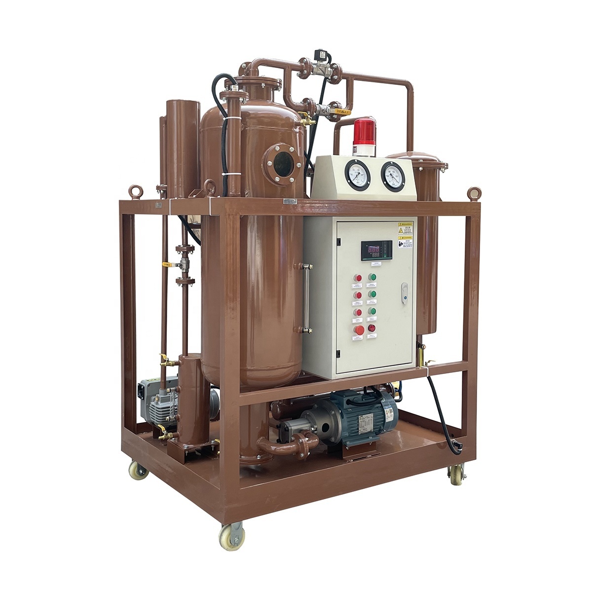 Easy movable hydraulic oil filtration machine flushing fraction impurities/ portable oil purifier