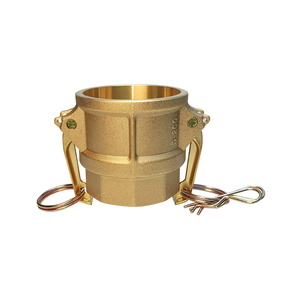 Brass Camlock Female End Coupler Type DC Female Dust C ap Pipe Handle Autolock Camlock Coupling