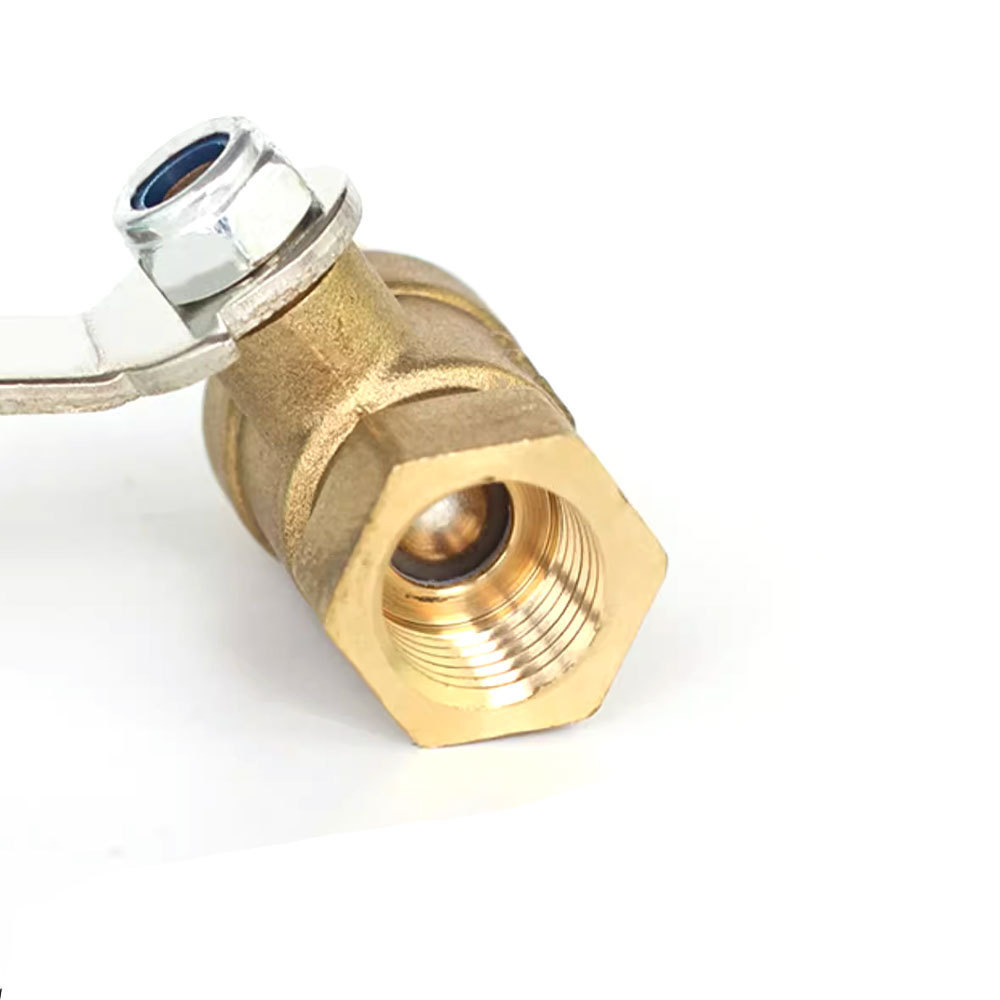 1 inch Shut Off Female Thread DN 25 Natural Gas Brass Ball Valve With Handle