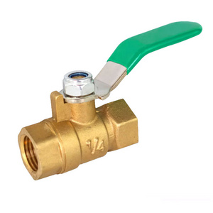 1 inch Shut Off Female Thread DN 25 Natural Gas Brass Ball Valve With Handle