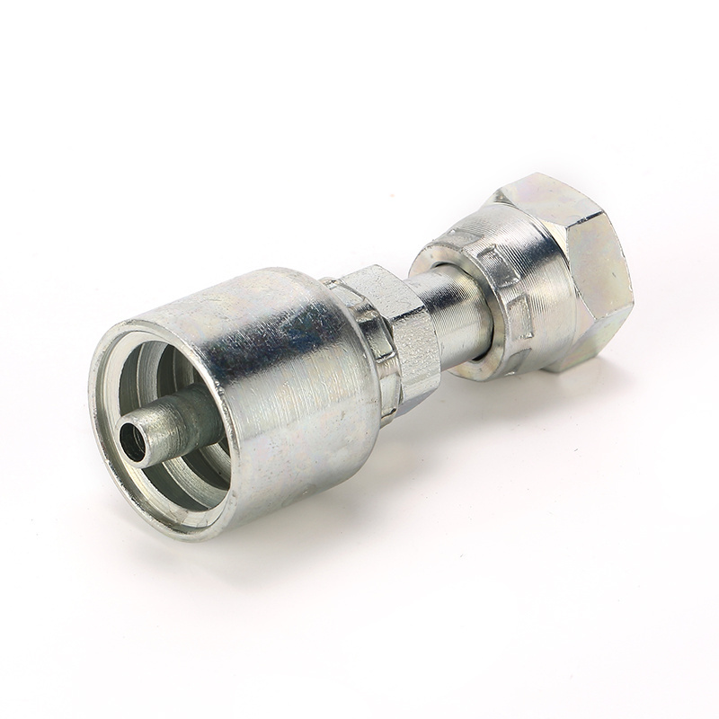 Hydraulic Hose Fitting Crimping One Pieces Fitting Stainless JIC Thread Fitting