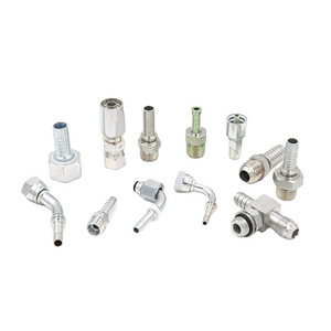 Hydraulic Hose Fitting Crimping One Pieces Fitting Stainless JIC Thread Fitting