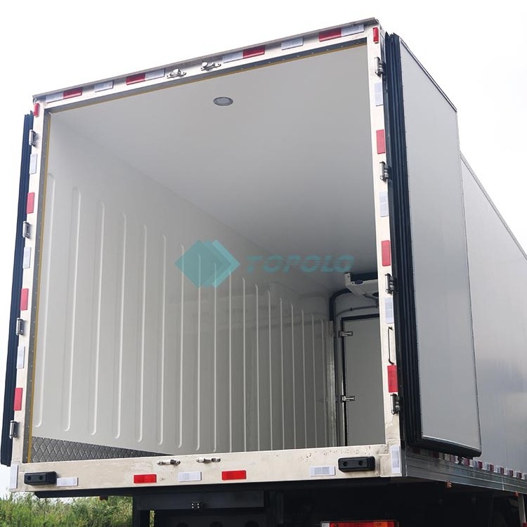 TOPOLO insulation frp sandwich panel CKD Refrigerated Trucks Body For Sale