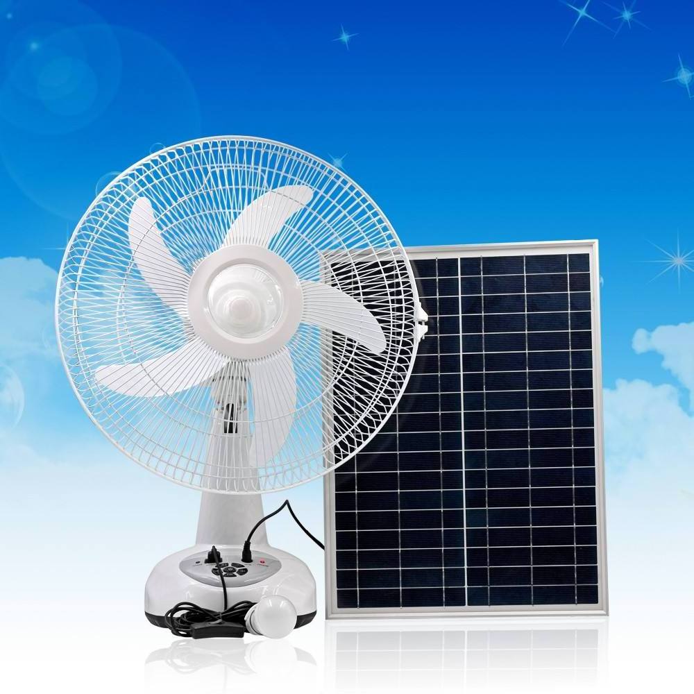 Portable Fan With Battery Rechargeable Table Fan 12v Dc Solar Power Solar Fan With Solar Panel