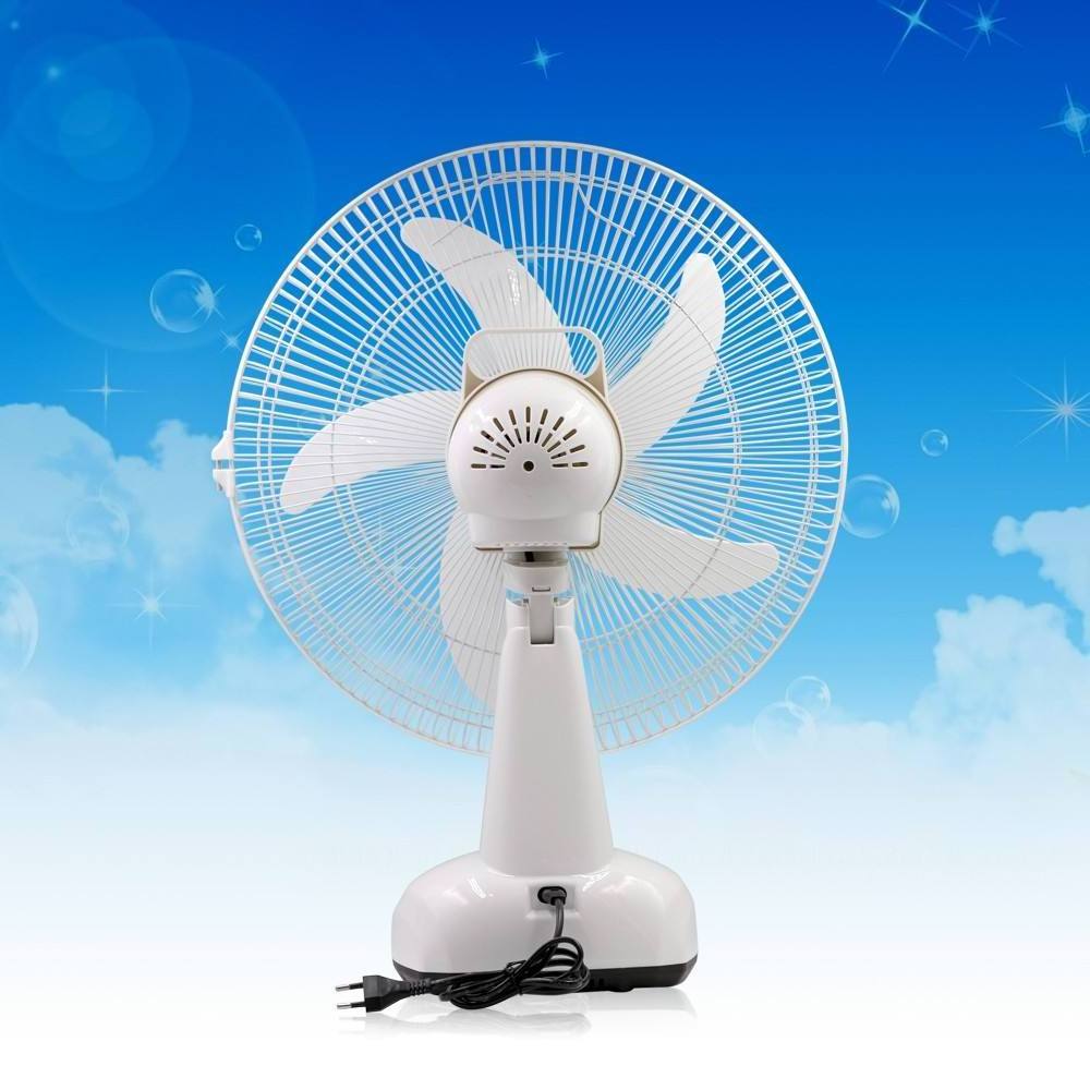 Portable Fan With Battery Rechargeable Table Fan 12v Dc Solar Power Solar Fan With Solar Panel