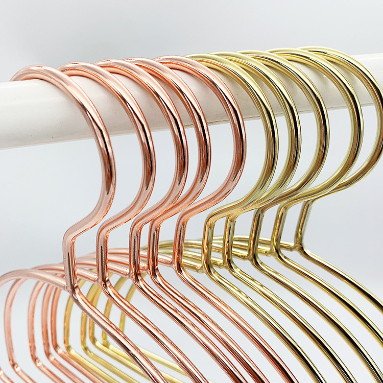 High Quality Gold Iron Semicircle Metal Underwear Towel Scarf Display Hangers Hijab Hangers For Store