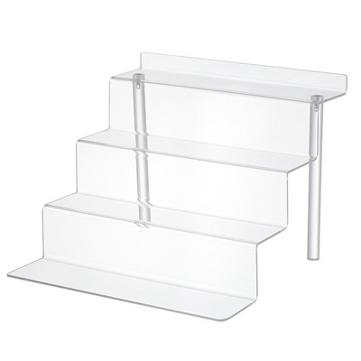 3/4/5 tiers Tabletop Stand Customized Perfume Organizer Clear Acrylic Display Risers ShelfFor Shop Acrylic Stand Display