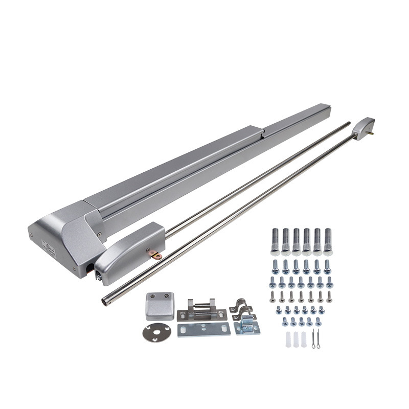 F6600P Recommend Door Push Panic Bar with Exterior Lever Lock Emergency Exit Hardware Device Fire Door Panic Bar