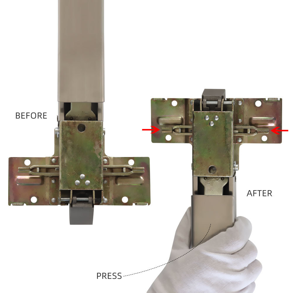 F583S Shopping Mall Lock Panic Hardware Exit Device With Reasonable Price Push Door Lock Stainless Steel Fire Rated Panic Bar