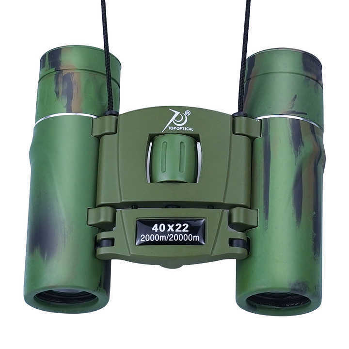 40X22 Outdoor Science Non-slip Portable Folding Compact Mini Pocket Kids Binoculars Toy