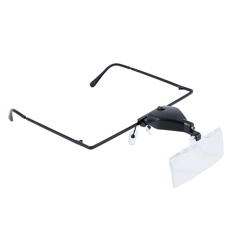 High Quality Fashion Head Mounted Head Banded Magnifier Magnifying Glasses Glass with LED