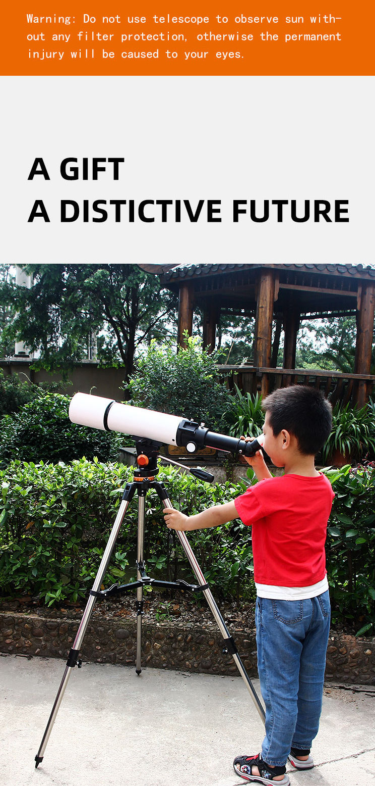 New Outdoor Telescope Professional Astronomical 80500 Digital Infrared Night Vision Thermal Phone Monocular Telescope For Kids