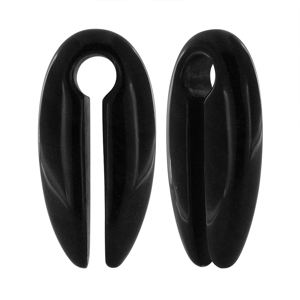 New Arrival Tunnel 4G Gauge Black Remover Spiral Wax Plug Earring 8Mm Screw Stud Stone Ear Piercing