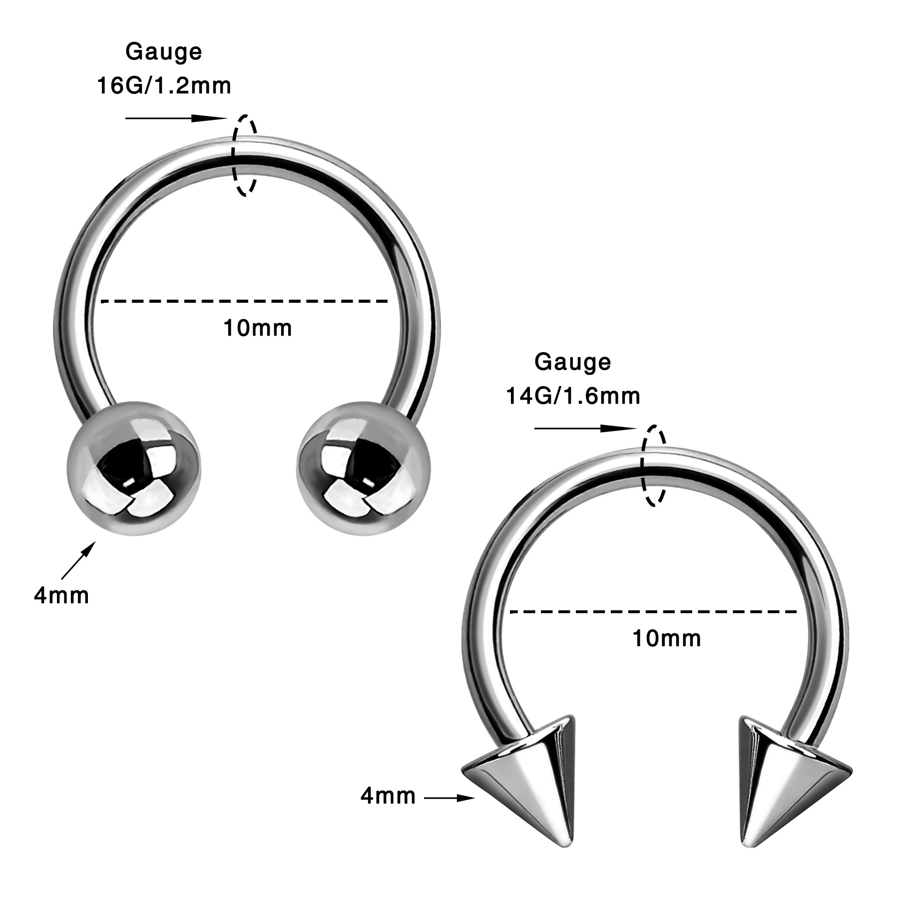 Toposh G23 Clear CZ f136 navel Cartilage Stud Earrings nose ring titanium ear belly labret piercing jewelry titanium