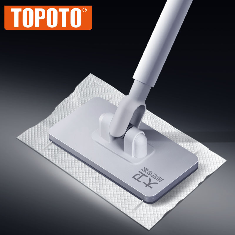 TOPOTO Disposable Electrostatic Floor Cloths Dust Removal Mop Paper Floor Cleaning Wipes For Flat Swivel Mop