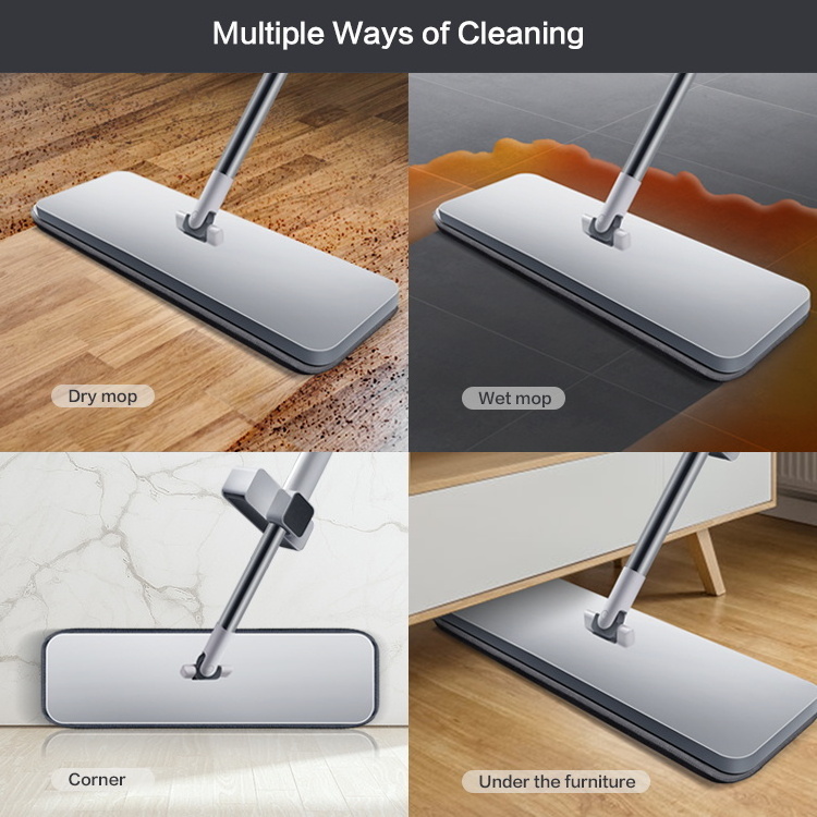 TOPOTO Home Floor Cleaning mop Square extruded flat 360-degree self-twisting mop